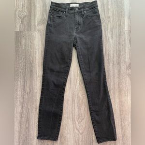 Madewell High Riser Skinny black jeans - 25” inseam (petite)